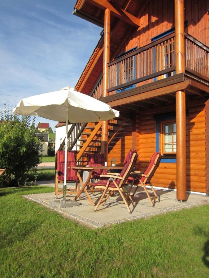 Ferienwohnung Im Blockhaus Rosenkranz Rathmannsdorf Ngoại thất bức ảnh