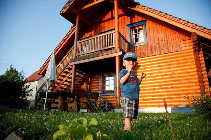Ferienwohnung Im Blockhaus Rosenkranz Rathmannsdorf Ngoại thất bức ảnh