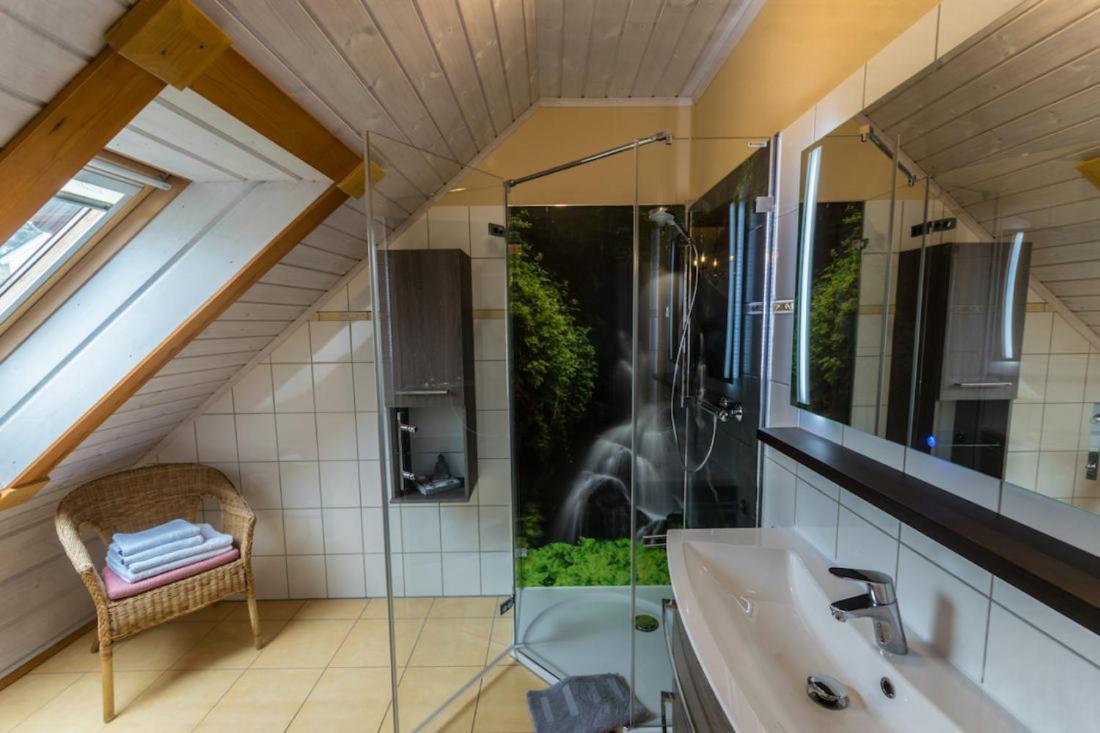 Ferienwohnung Im Blockhaus Rosenkranz Rathmannsdorf Ngoại thất bức ảnh